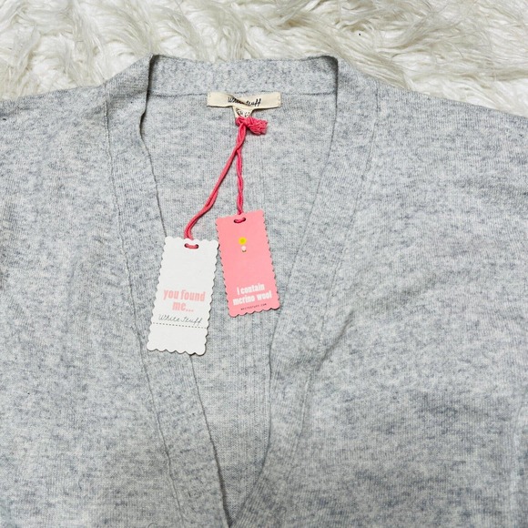 WHITE STUFF LAZY DAYS WOMENS CARDIGAN SILVER GREY SWEATER CASHMERE - Picture 3 of 5